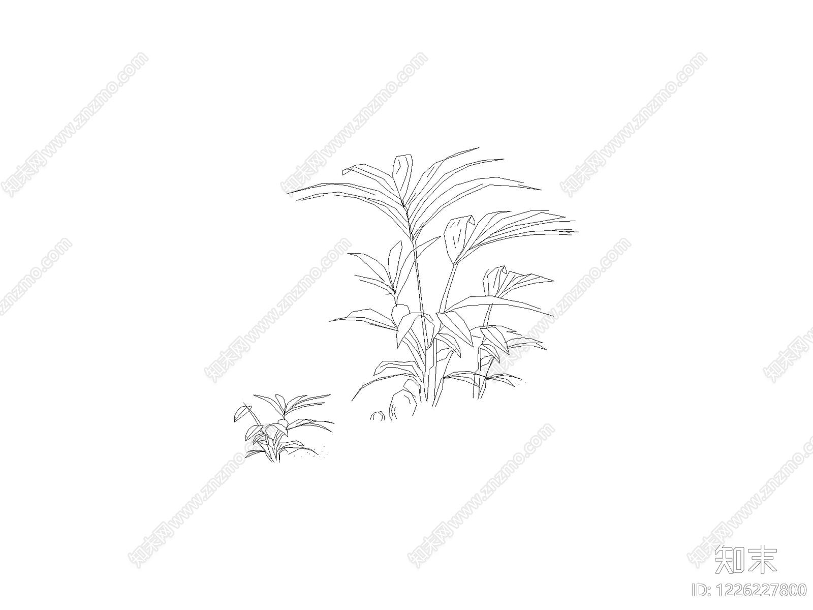 灌木种植cad施工图下载【ID:1226227800】