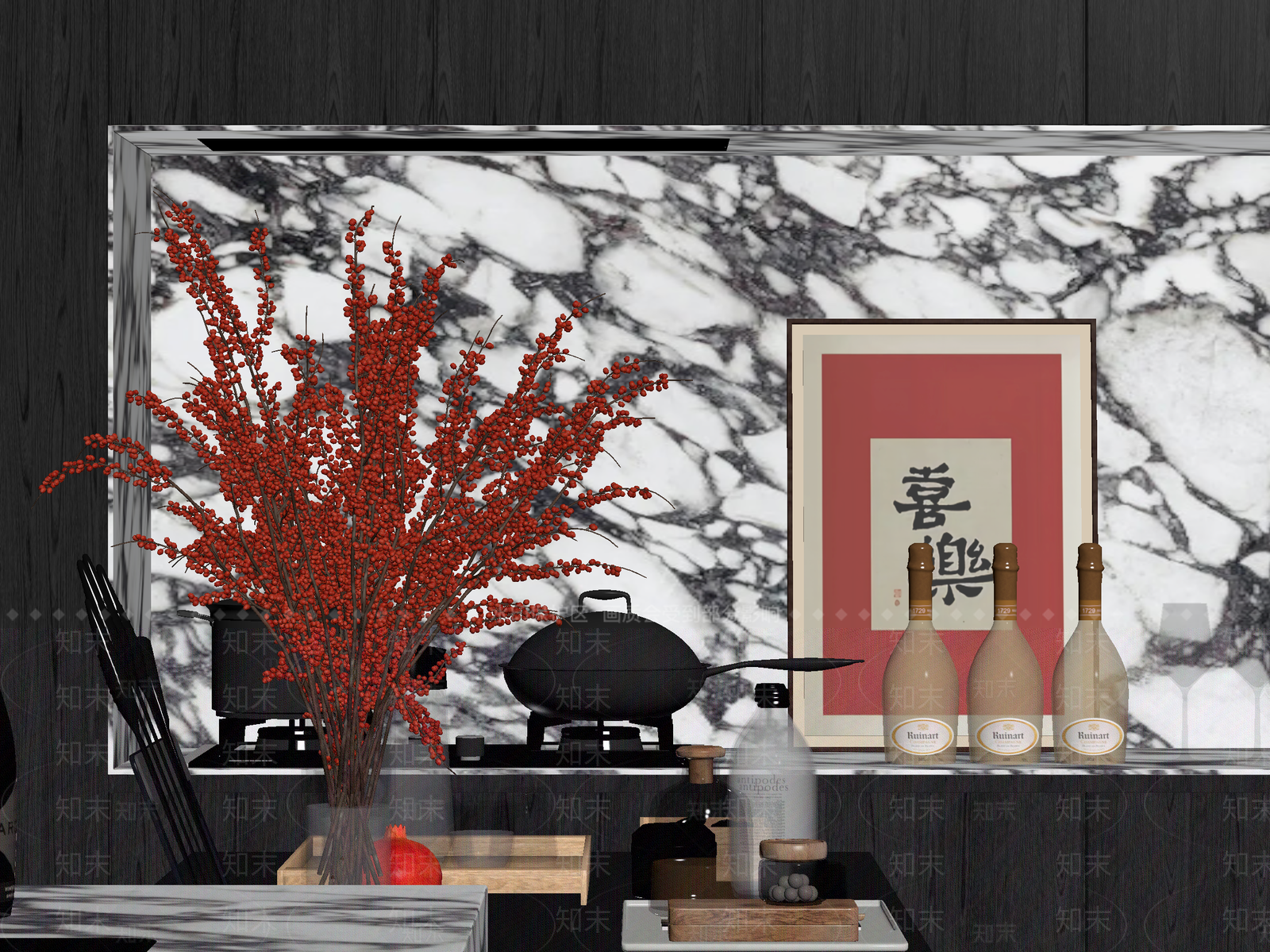 现代茶馆3D模型下载【ID:1214334332】