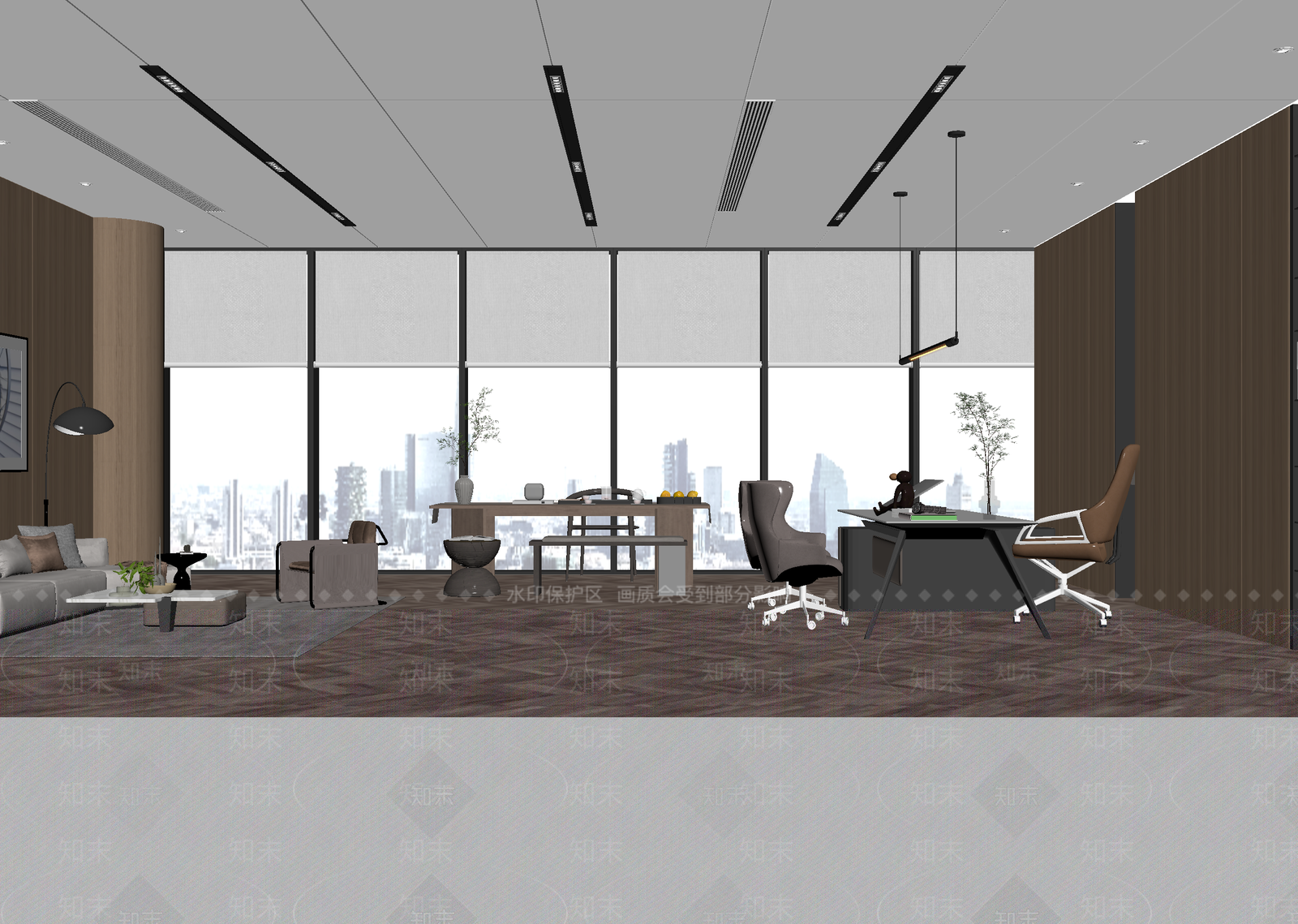 现代办公室3D模型下载【ID:1215053817】