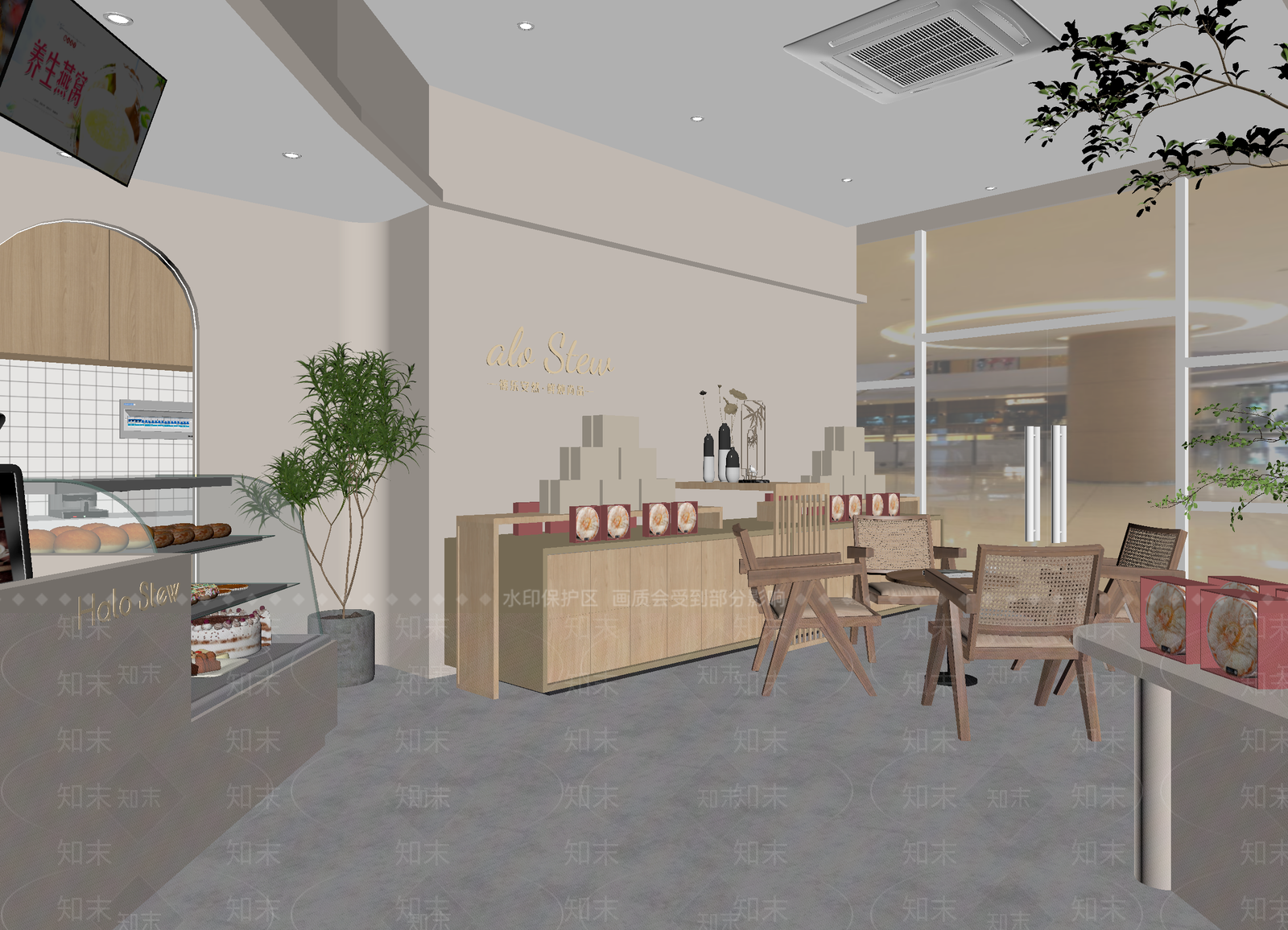 甜品面包店3D模型下载【ID:1214095472】