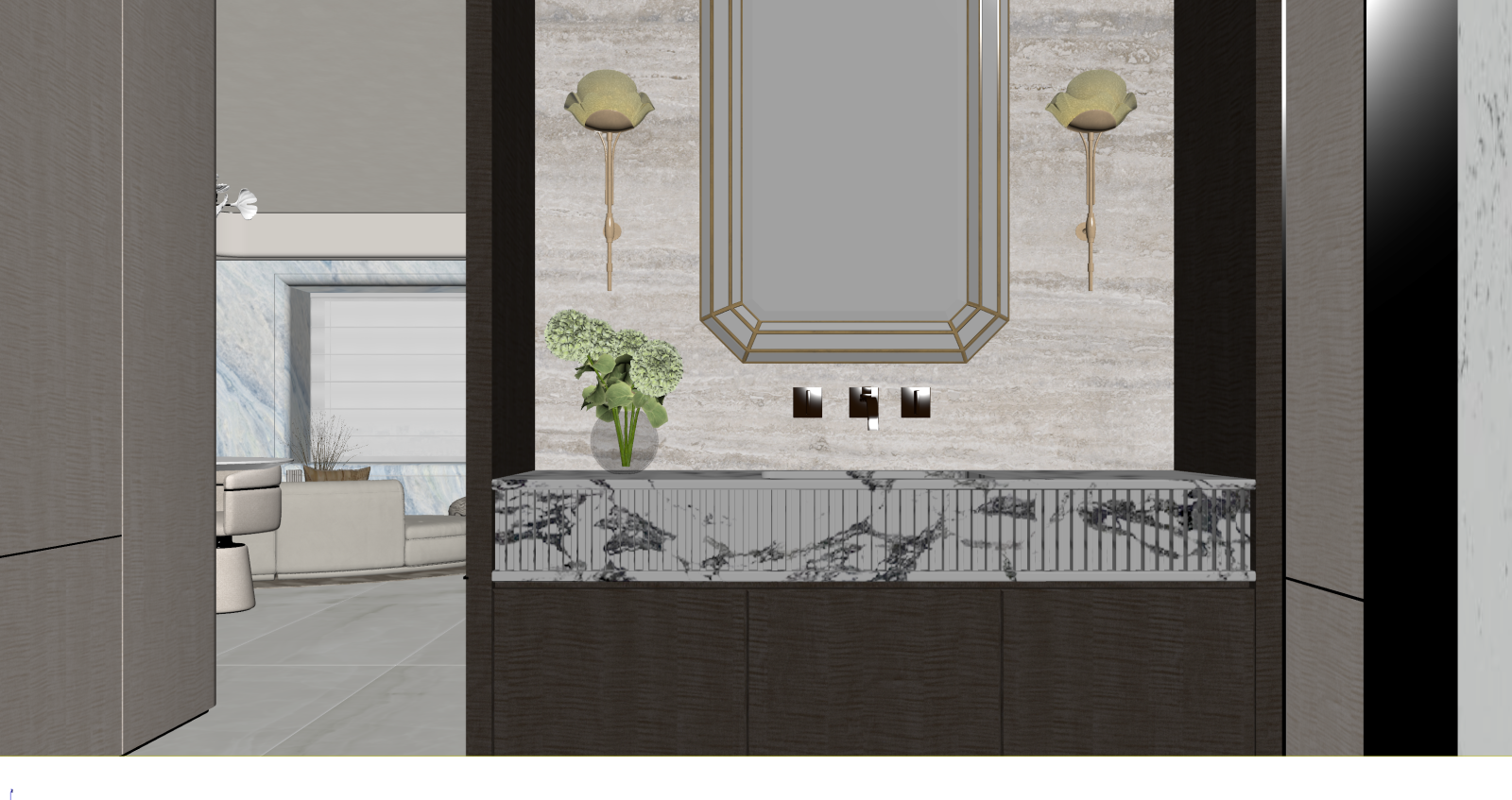 现代玄关3D模型下载【ID:1221630227】