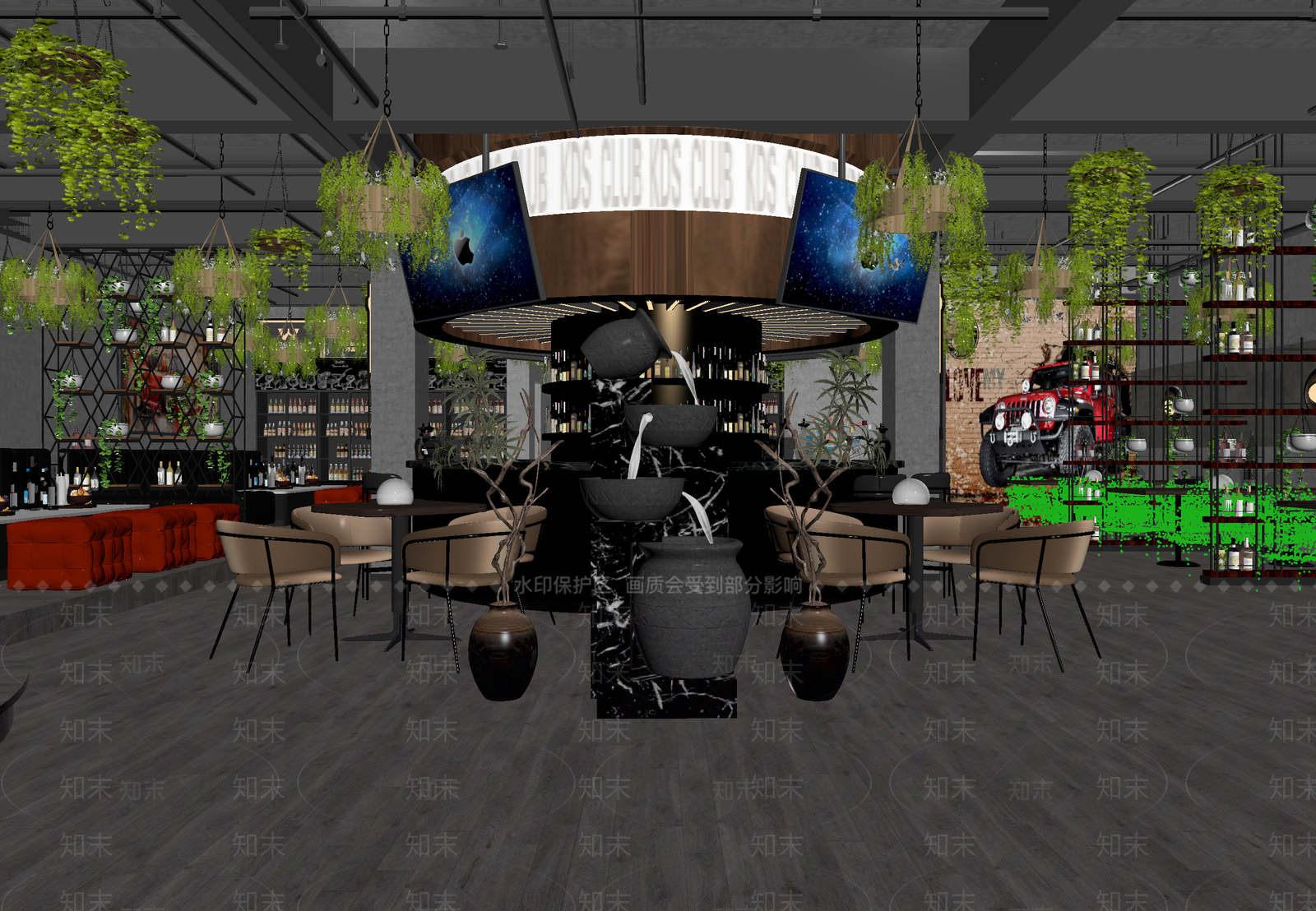 现代酒吧3D模型下载【ID:1214003574】