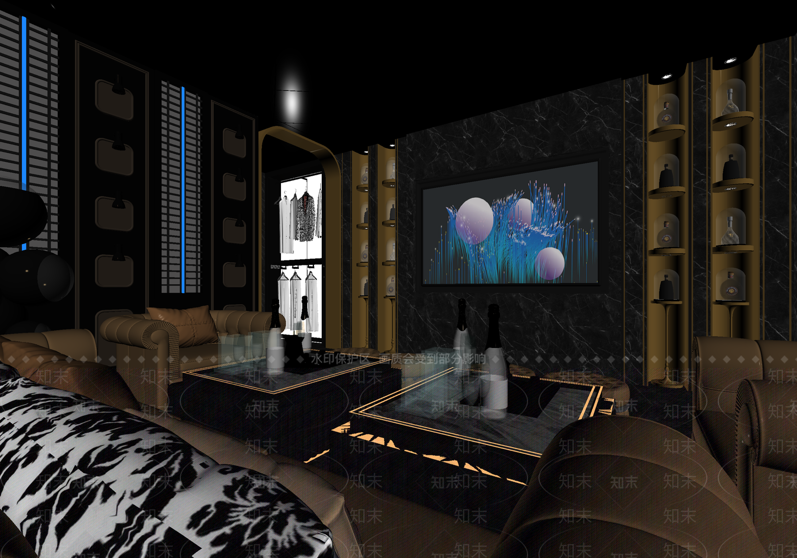 现代酒吧3D模型下载【ID:1214276692】