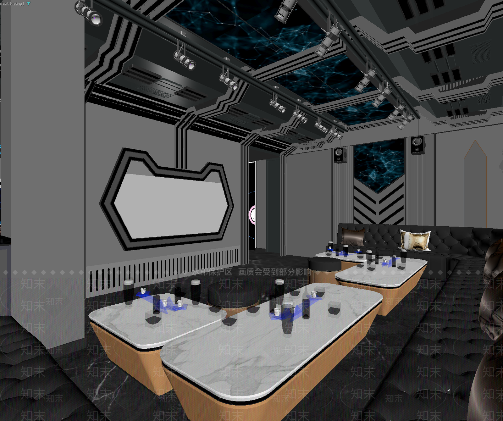 现代电竞房3D模型下载【ID:1213928080】