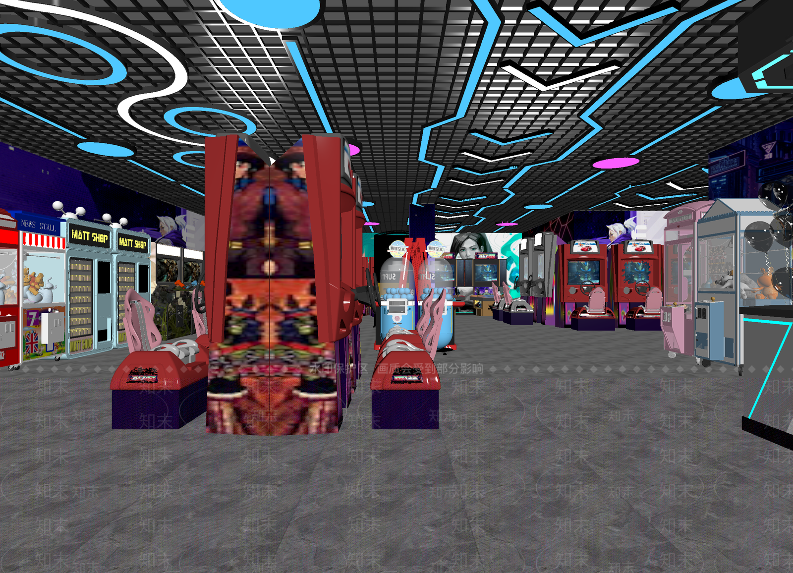现代网吧网咖3D模型下载【ID:1214304284】