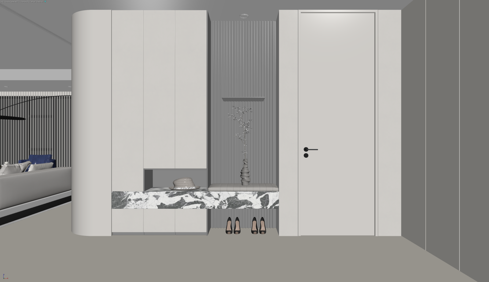 现代玄关3D模型下载【ID:1221848586】