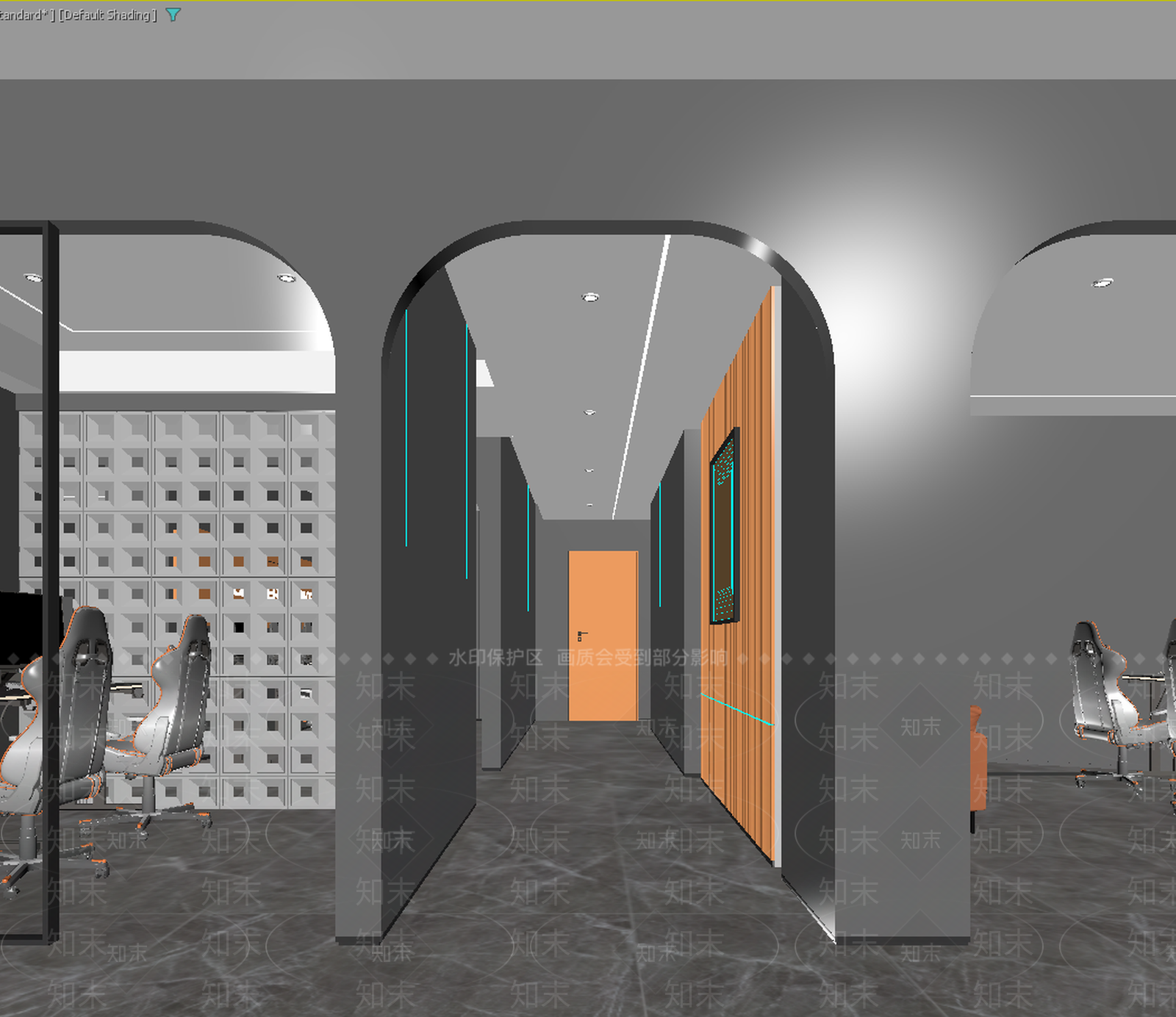 现代电竞房3D模型下载【ID:1213918816】