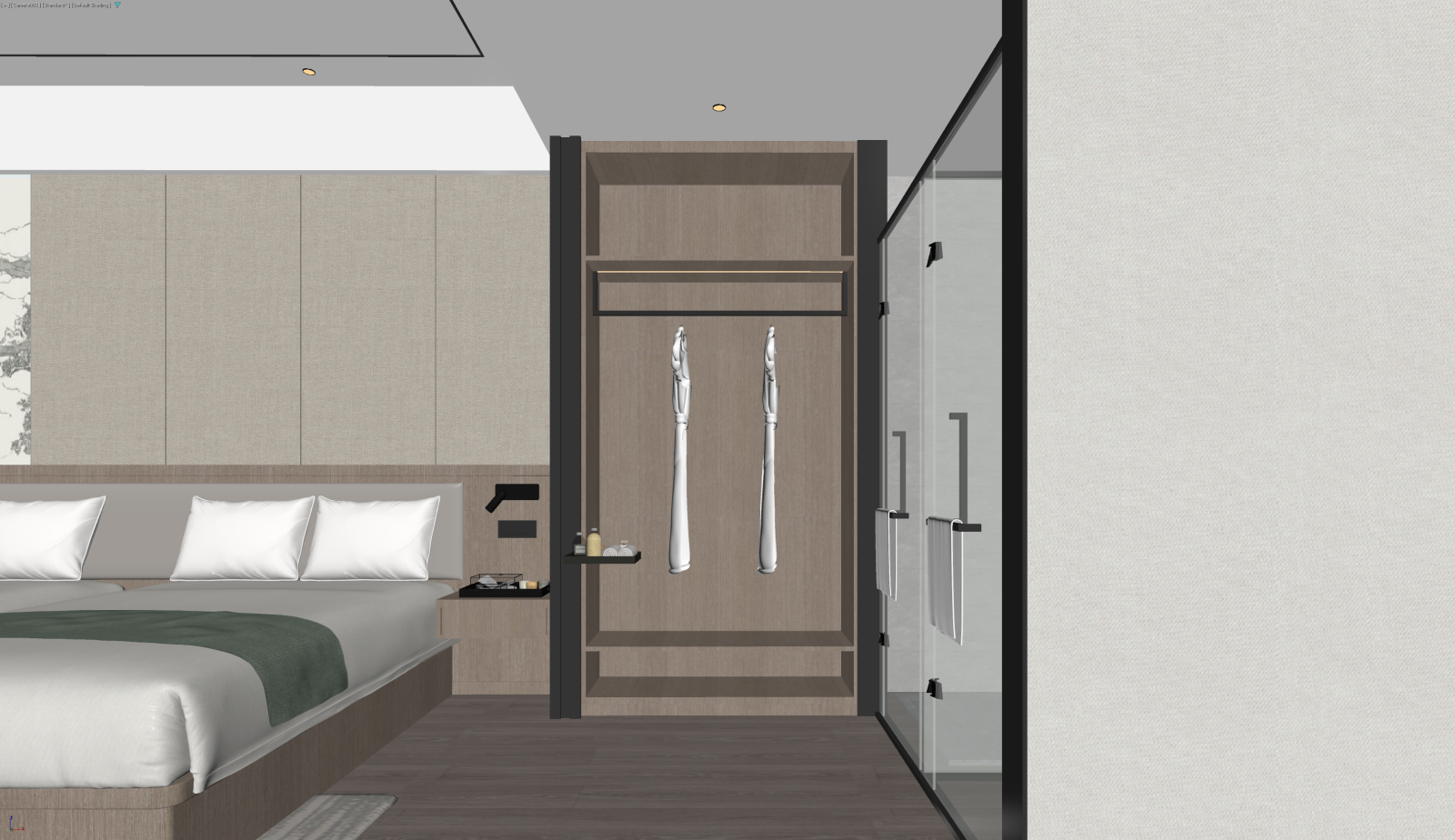 新中式家居卧室3D模型下载【ID:1221626967】