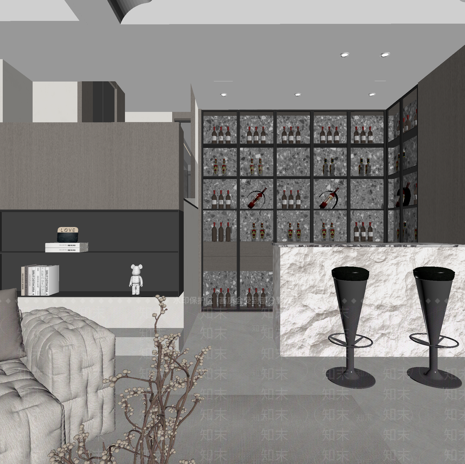 现代酒吧3D模型下载【ID:1214054039】