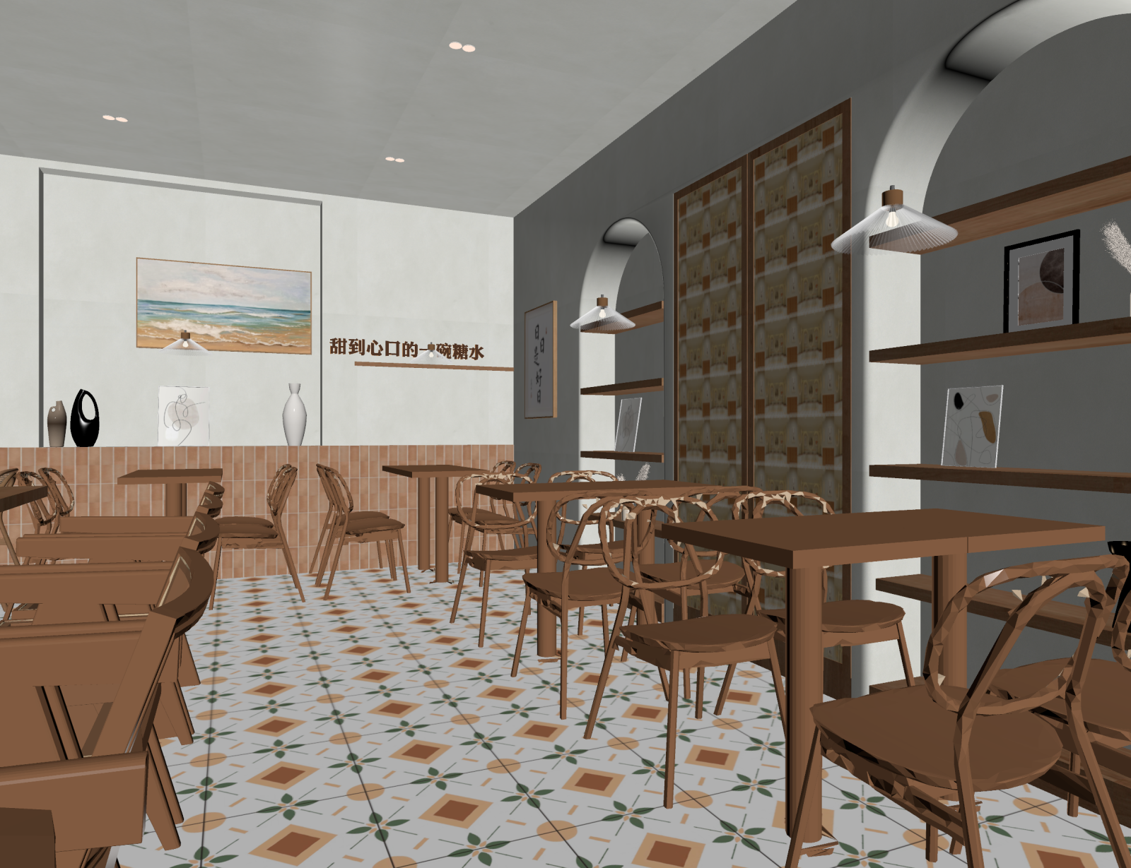 侘寂甜品面包店3D模型下载【ID:1221509199】