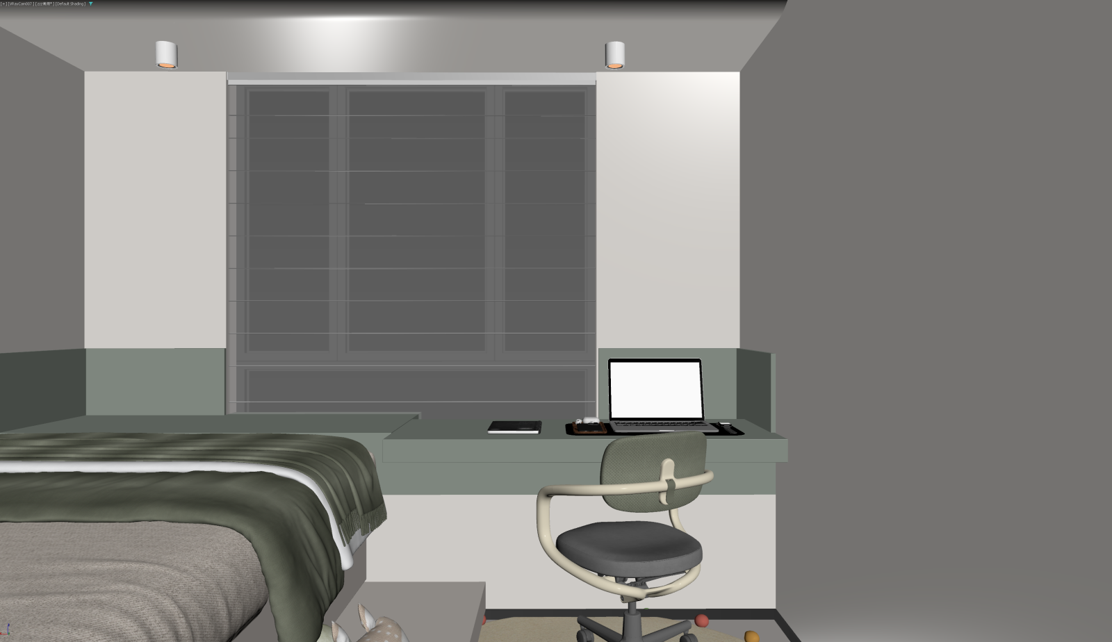 现代家居卧室3D模型下载【ID:1221927985】