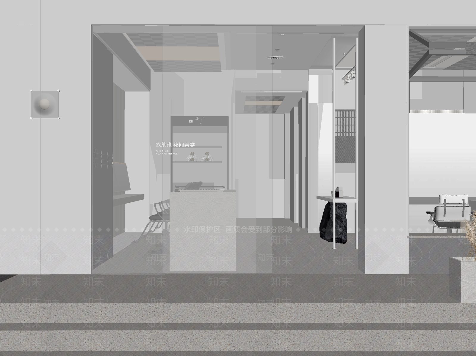现代售楼处3D模型下载【ID:1214338866】