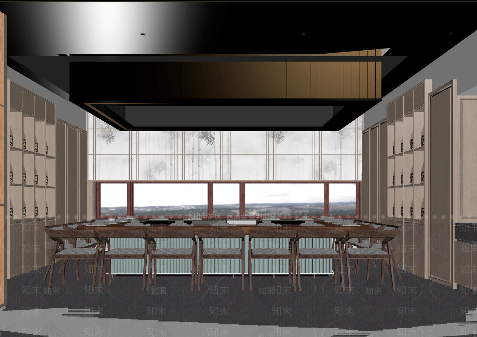 日式茶馆3D模型下载【ID:1214655138】