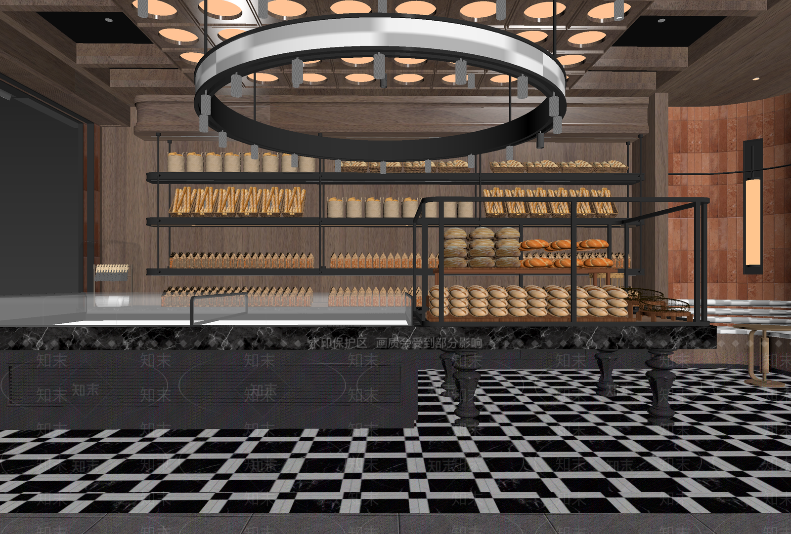 现代面包店3D模型下载【ID:1215146938】