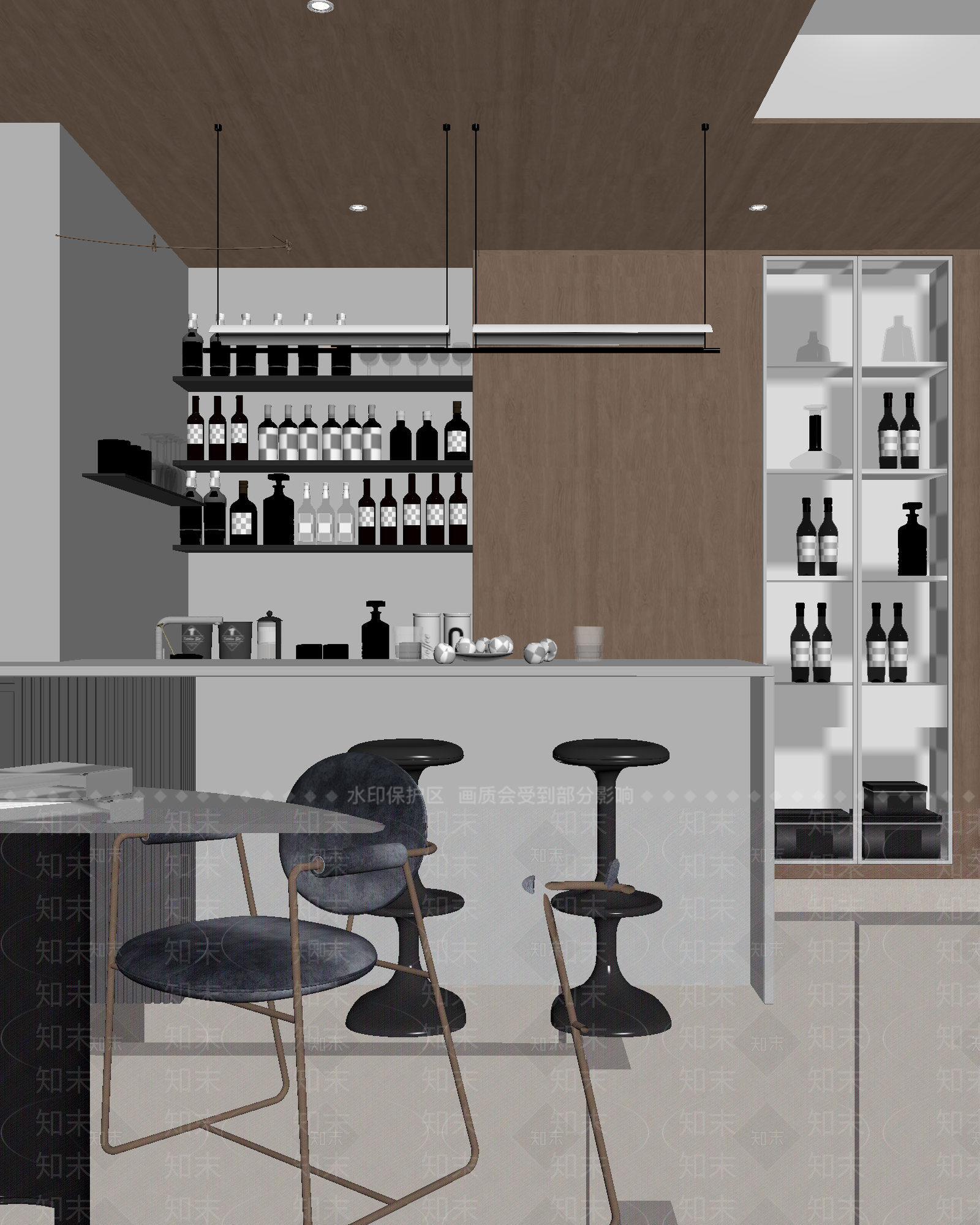 现代酒吧3D模型下载【ID:1214817569】