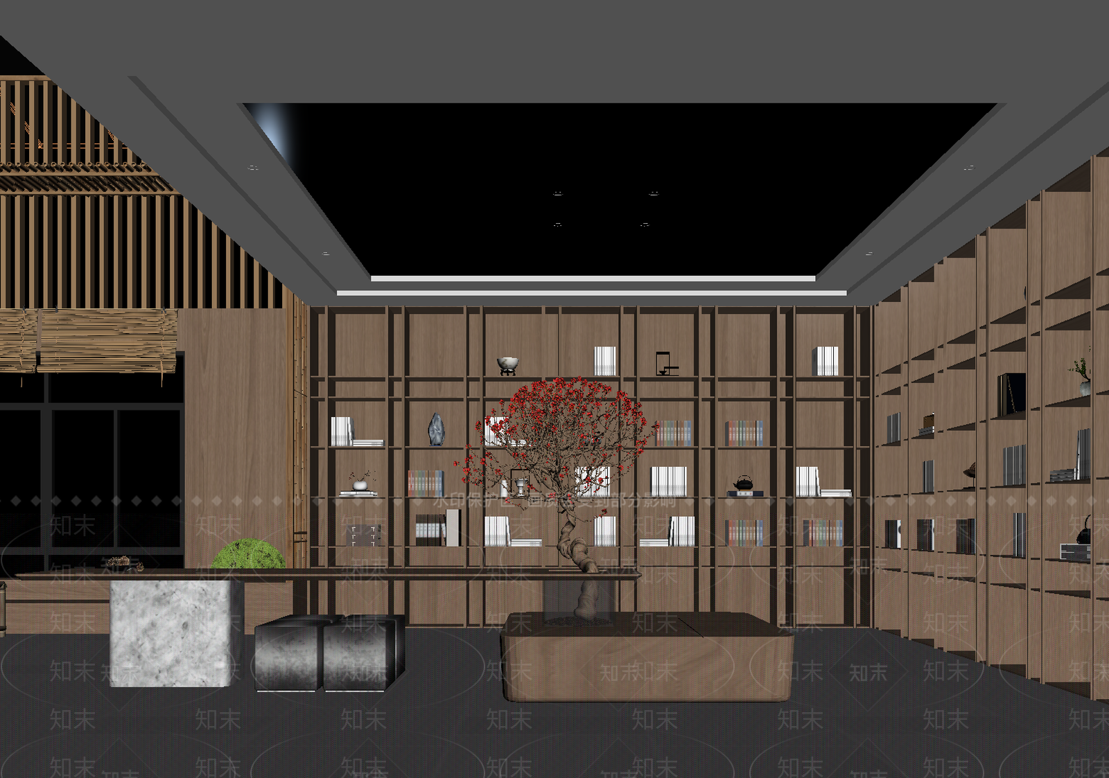 图书馆3D模型下载【ID:1213943372】