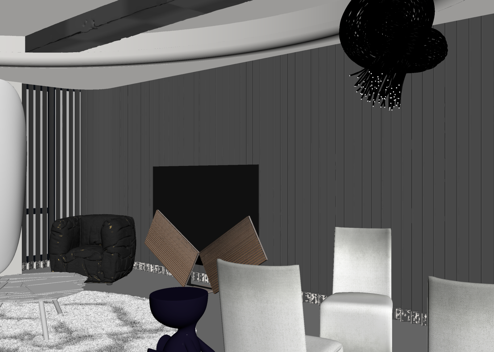 现代客餐厅3D模型下载【ID:1222011478】