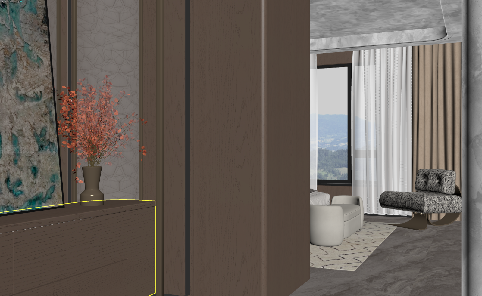 现代家居卧室3D模型下载【ID:1221900997】