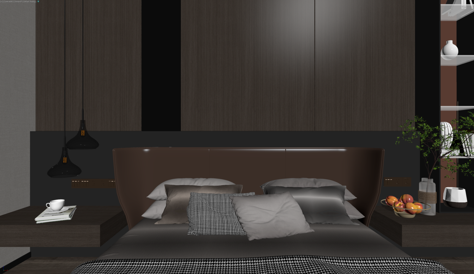 现代家居卧室3D模型下载【ID:1221694203】