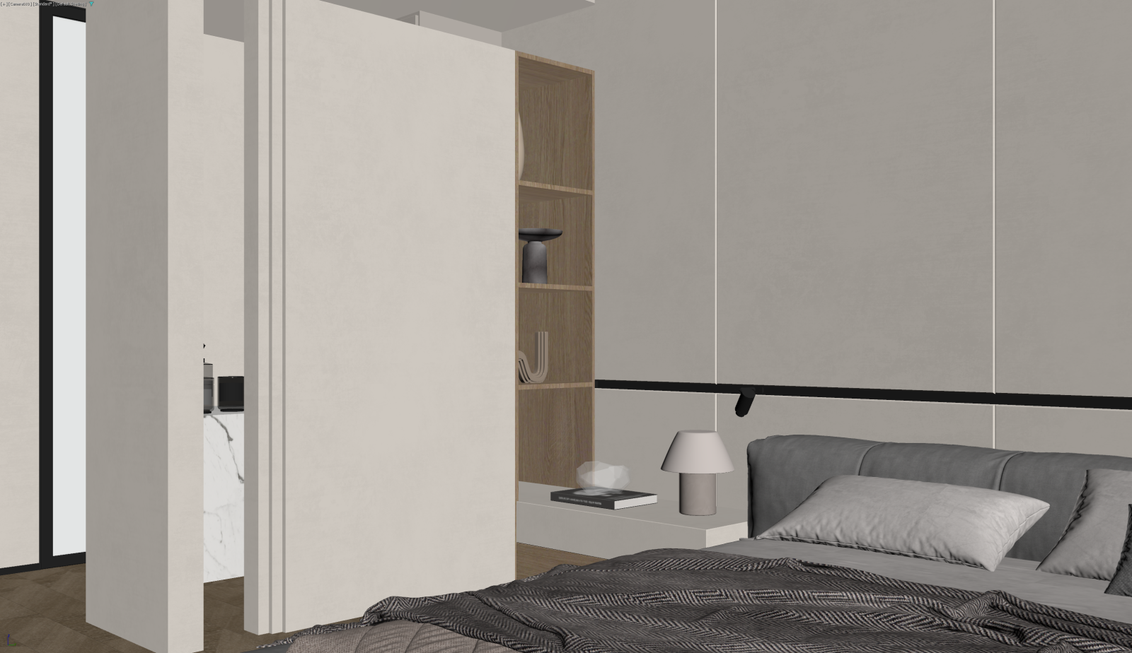 侘寂家居卧室3D模型下载【ID:1221802397】
