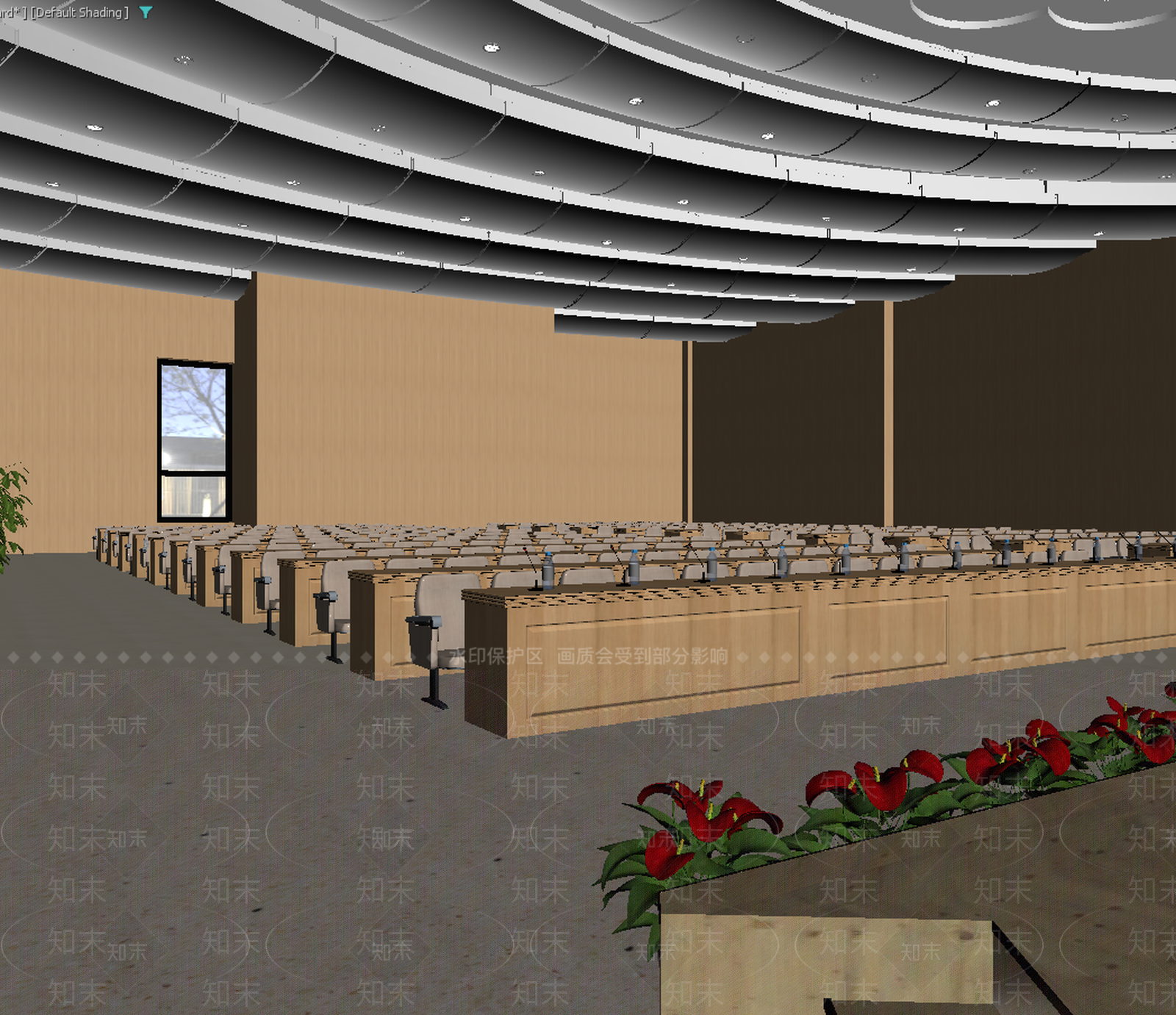 报告厅3D模型下载【ID:1213977001】
