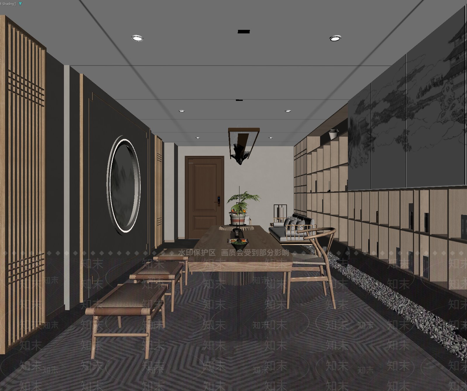 茶馆3D模型下载【ID:1213941912】