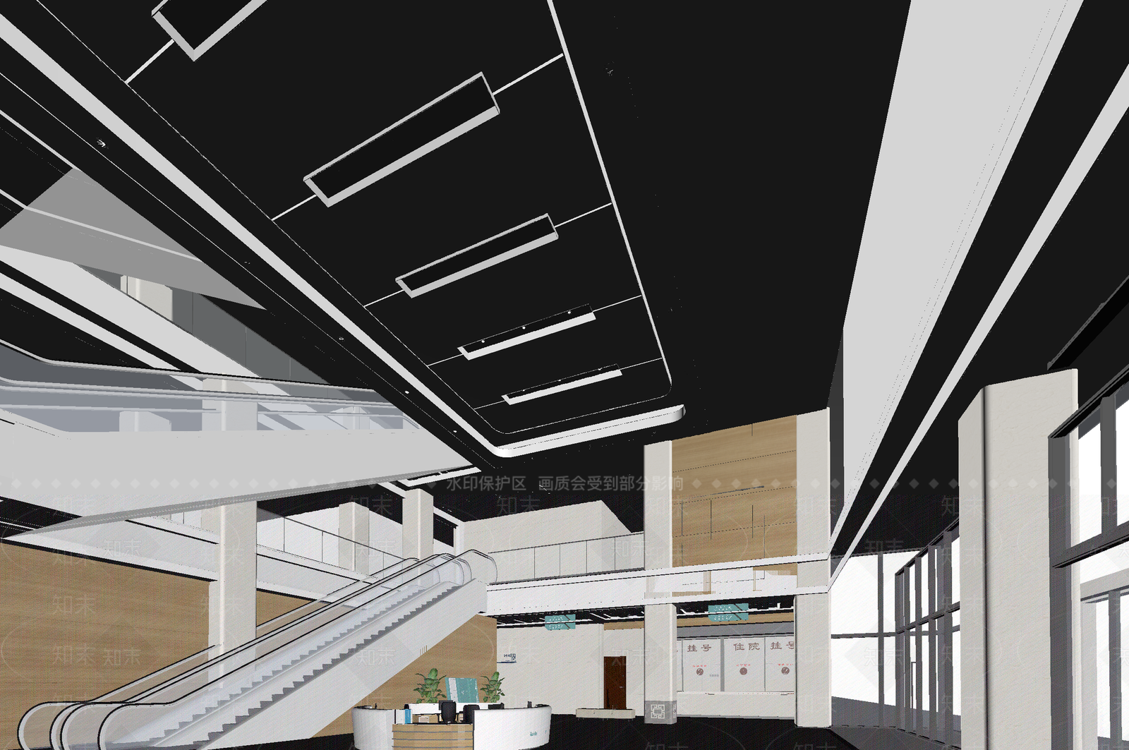 现代售楼处3D模型下载【ID:1214048347】