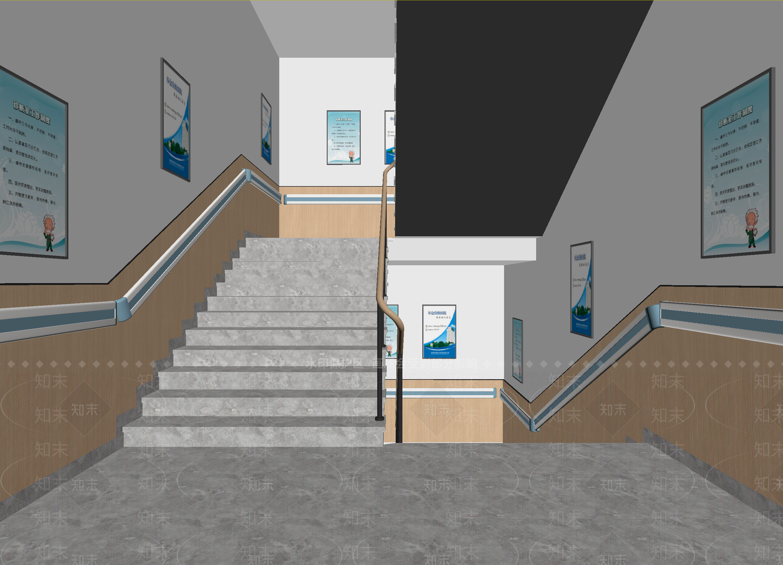 楼梯间3D模型下载【ID:1214021747】