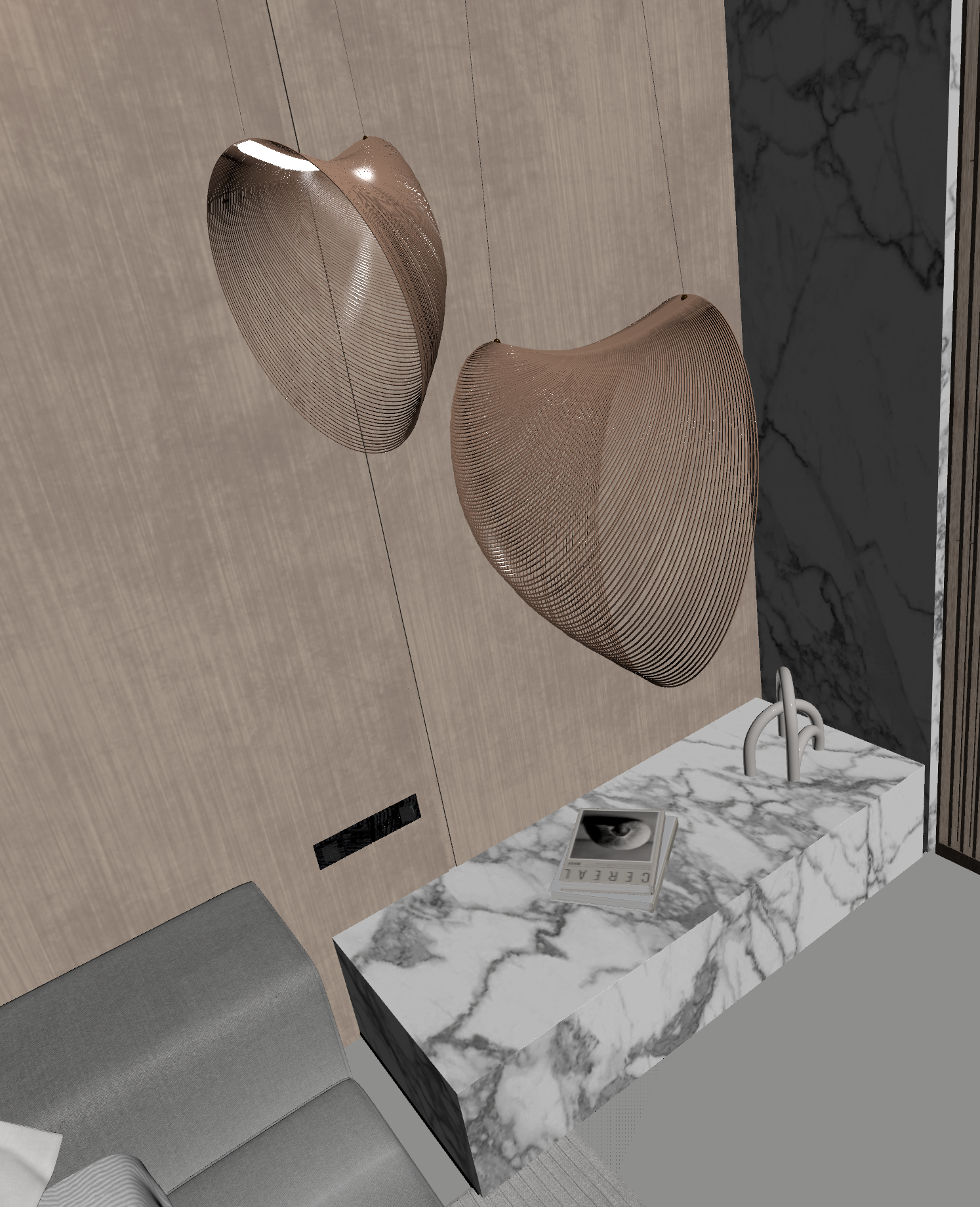 现代艺术吊灯3D模型下载【ID:1221486118】