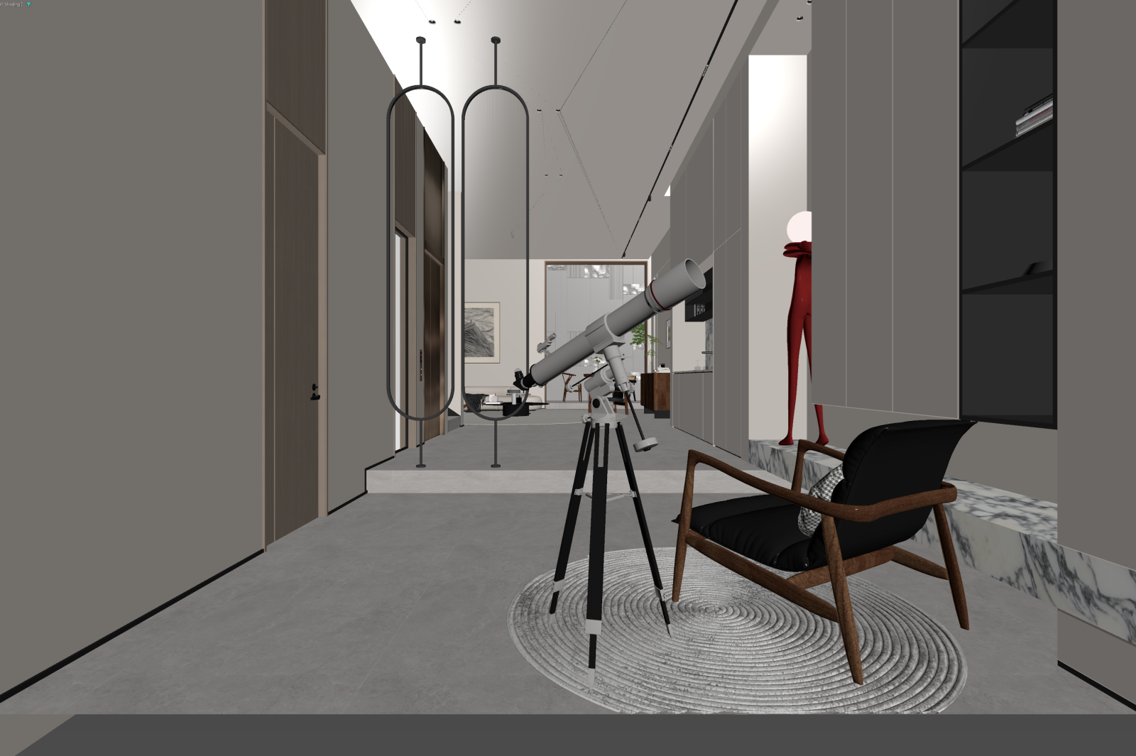 现代玄关3D模型下载【ID:1221978635】