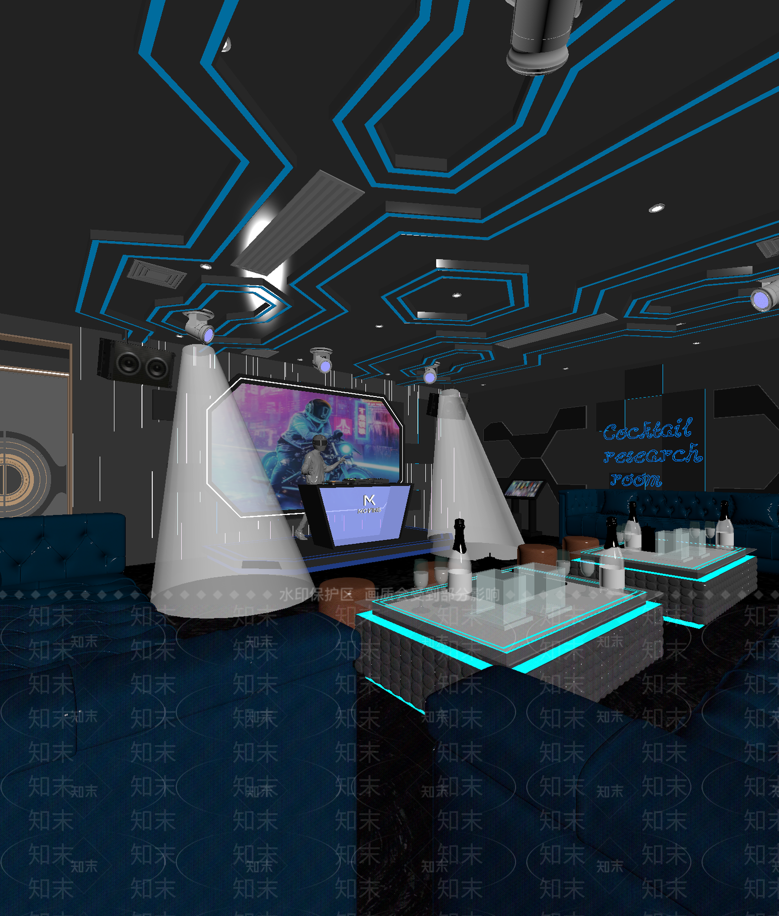 现代酒吧3D模型下载【ID:1214107864】