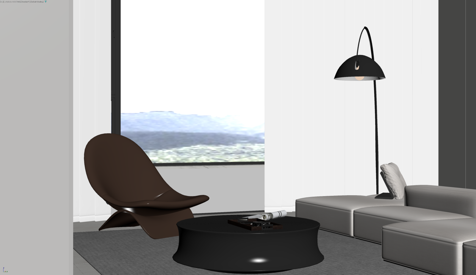 现代家居客厅3D模型下载【ID:1221999473】