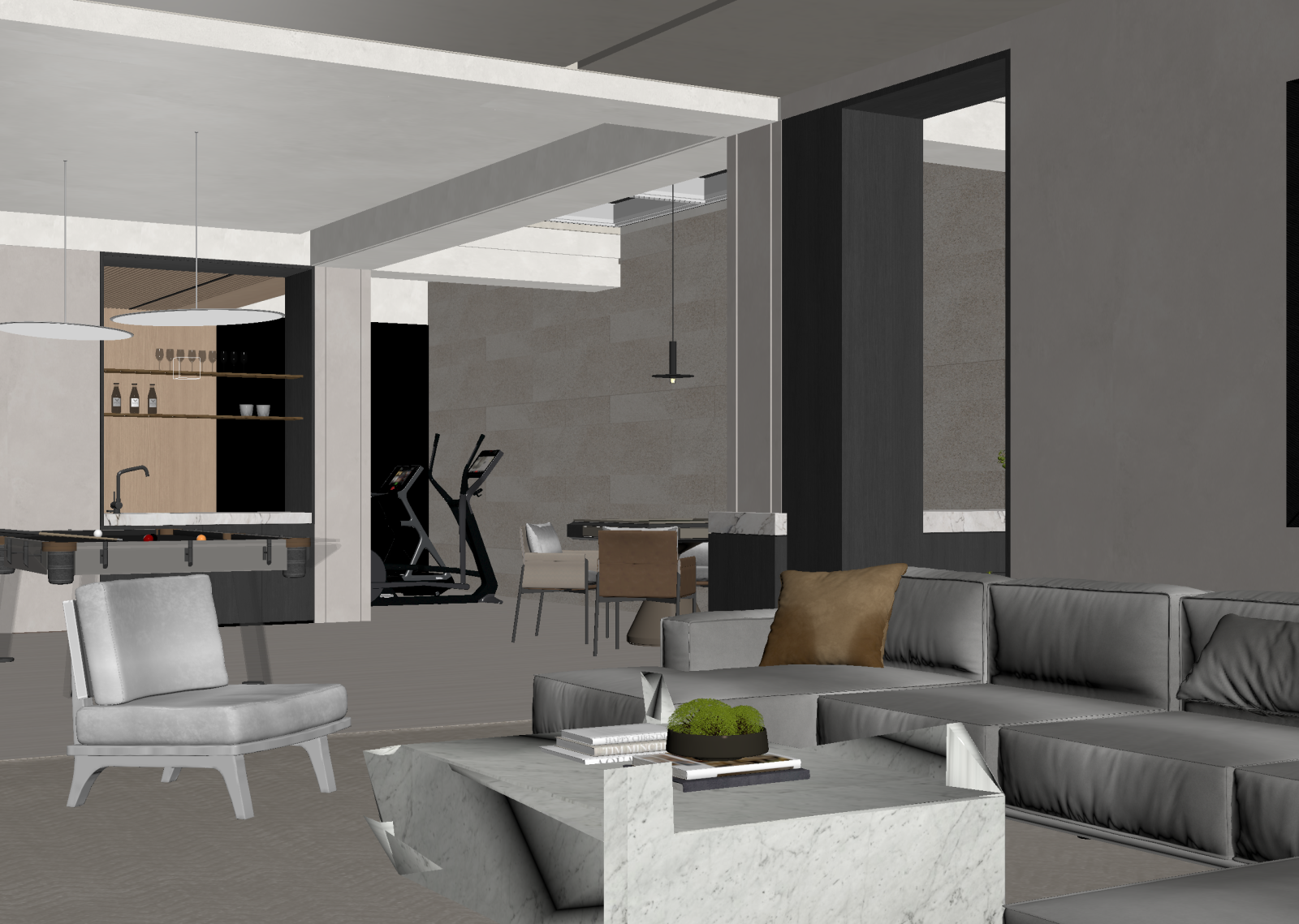 侘寂客餐厅3D模型下载【ID:1221900626】