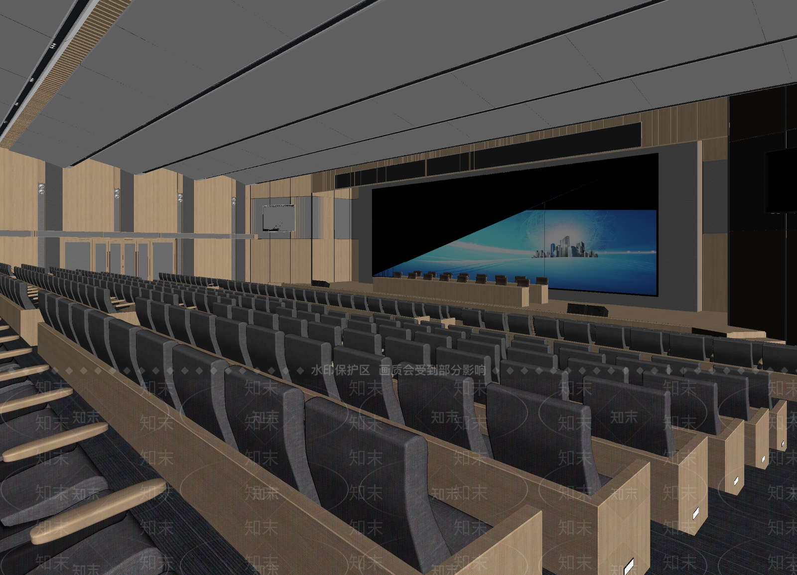 报告厅3D模型下载【ID:1214033804】