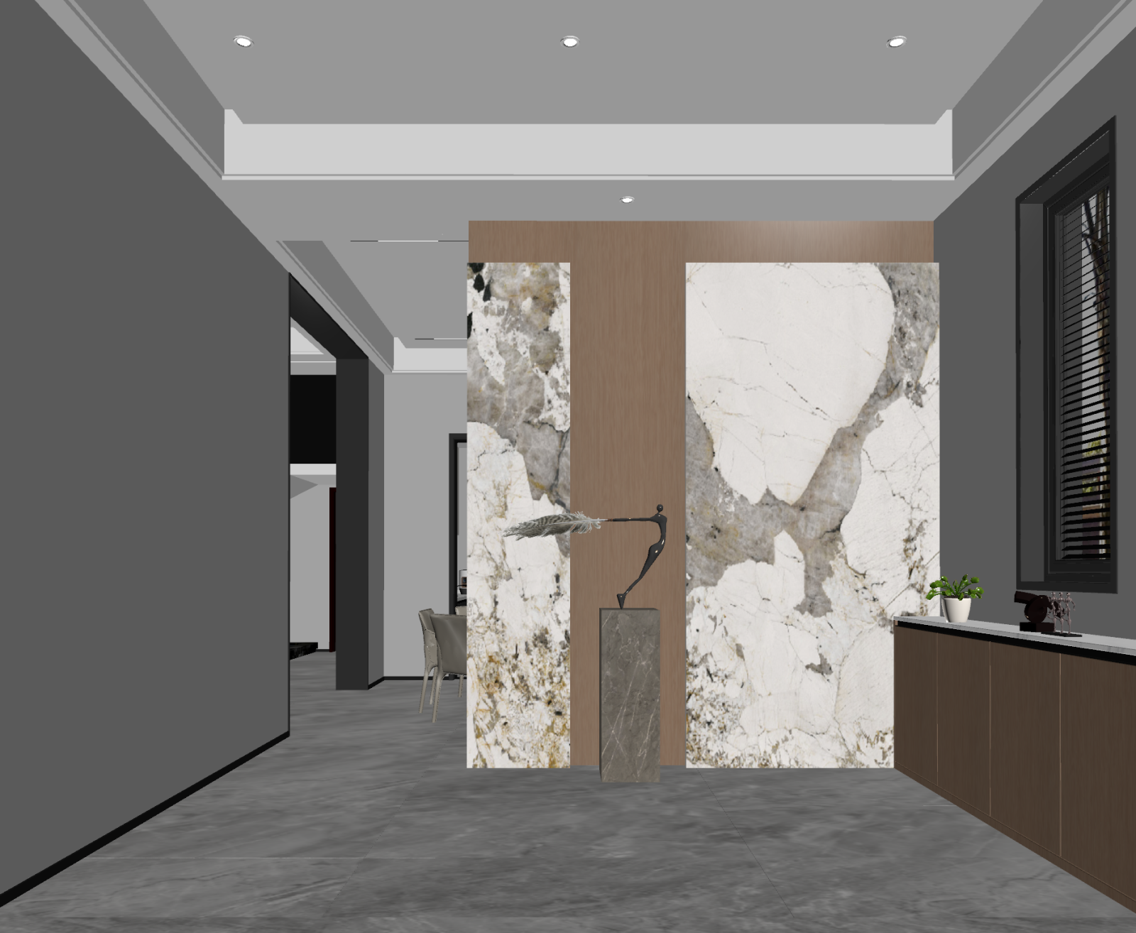 现代玄关3D模型下载【ID:1221691178】