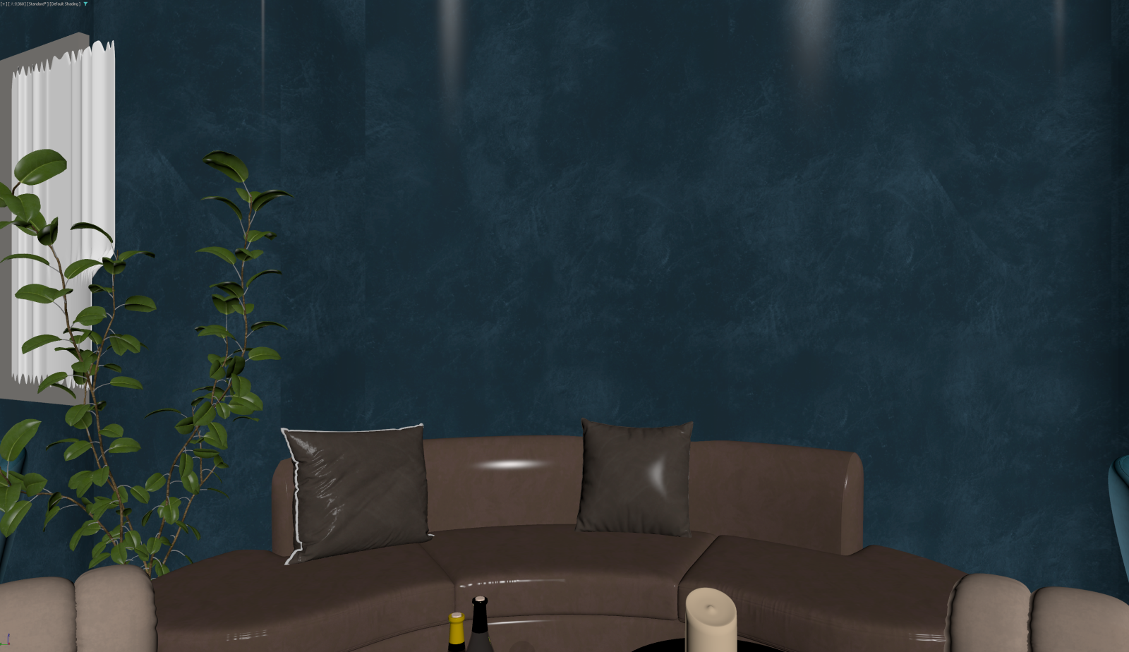 现代家居客厅3D模型下载【ID:1221994961】