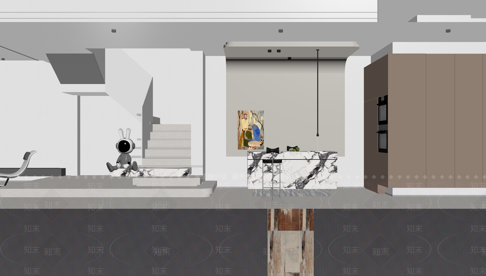 现代其他通用空间3D模型下载【ID:1214659634】