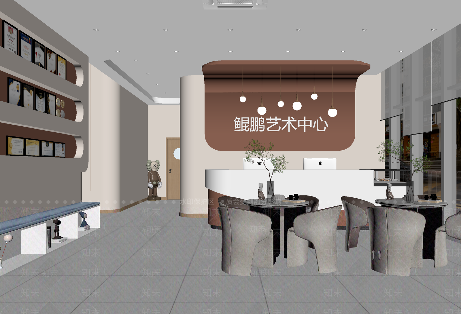 现代接待室3D模型下载【ID:1214055277】