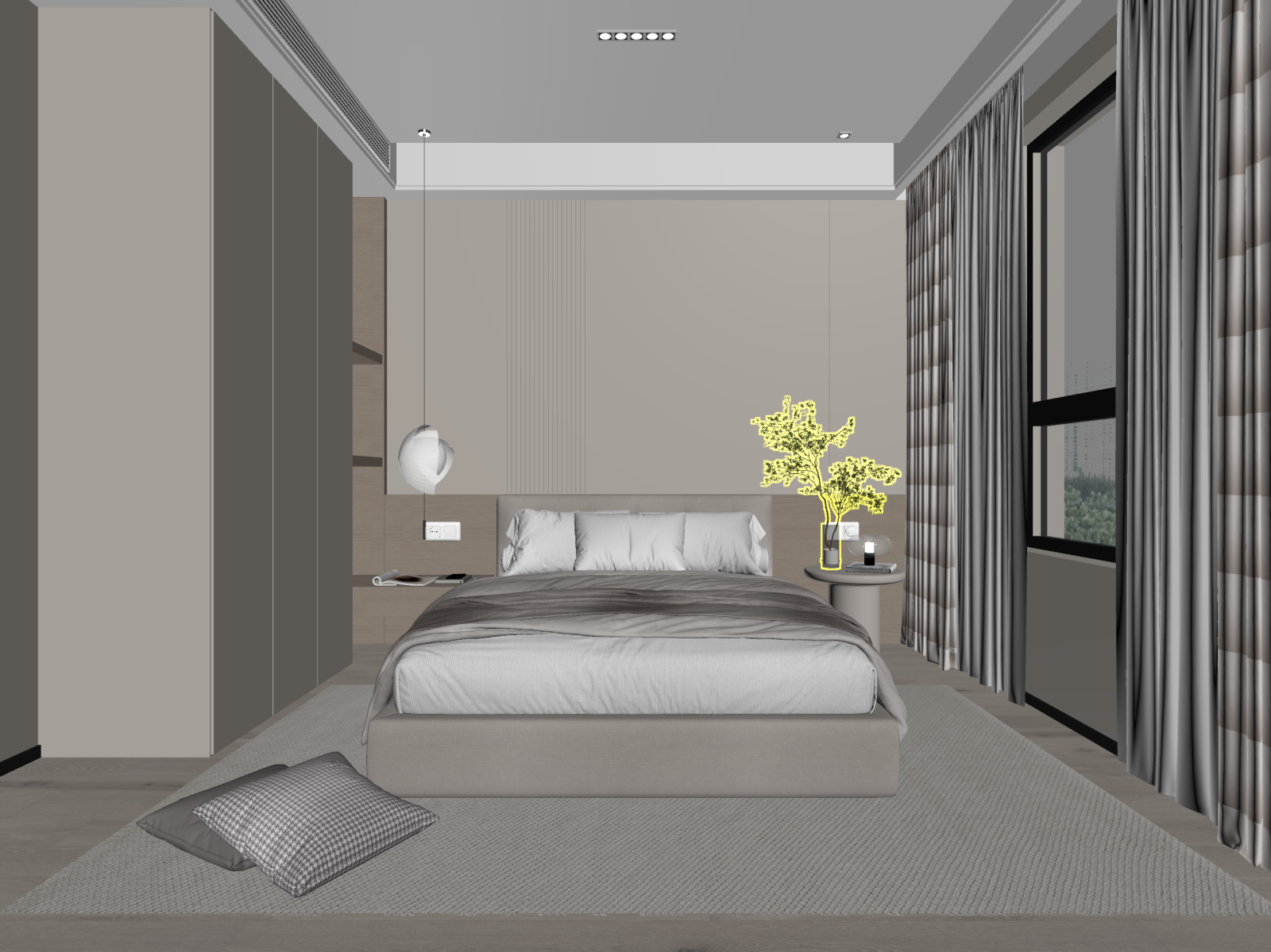 现代家居卧室3D模型下载【ID:1221630191】
