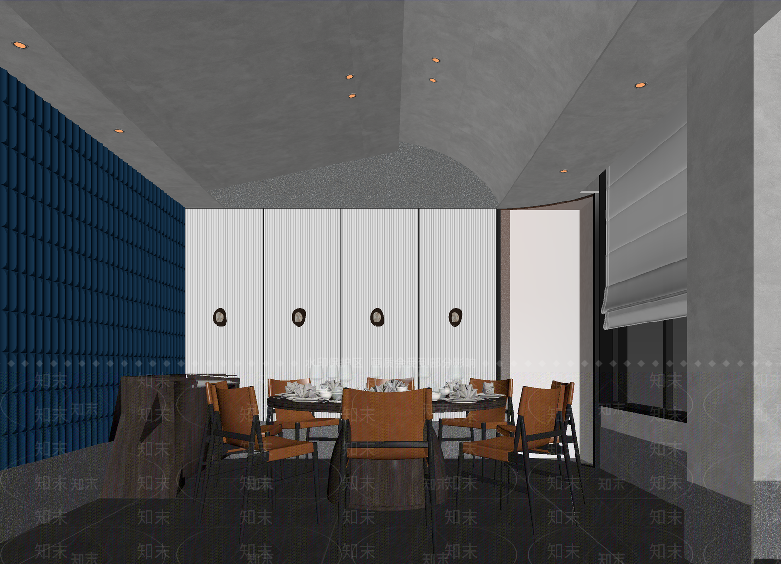 现代西餐厅3D模型下载【ID:1214325111】