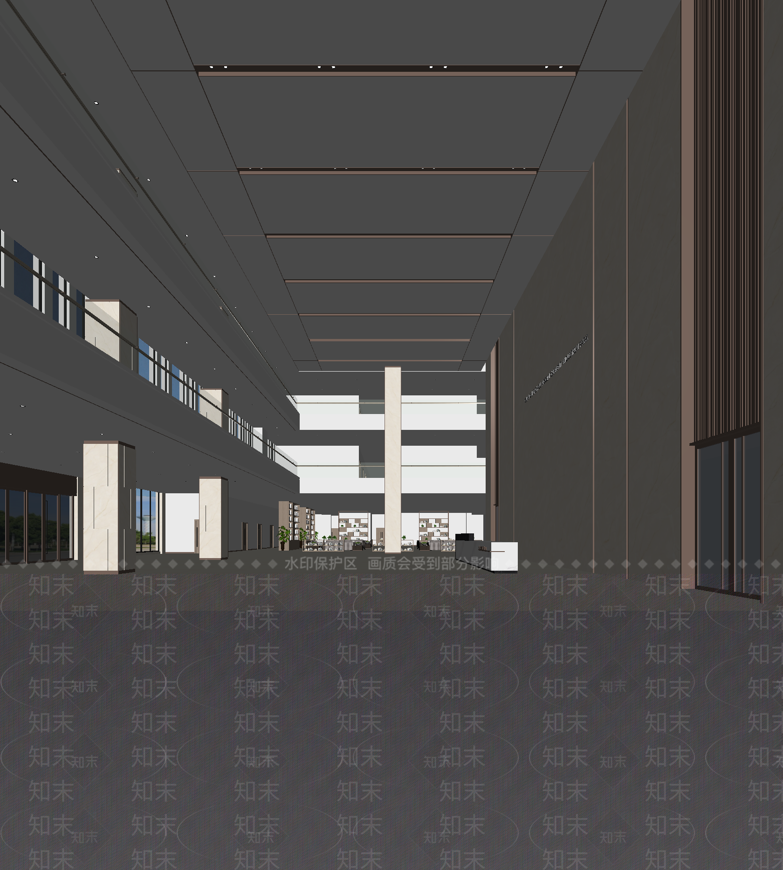 现代售楼处3D模型下载【ID:1214054491】