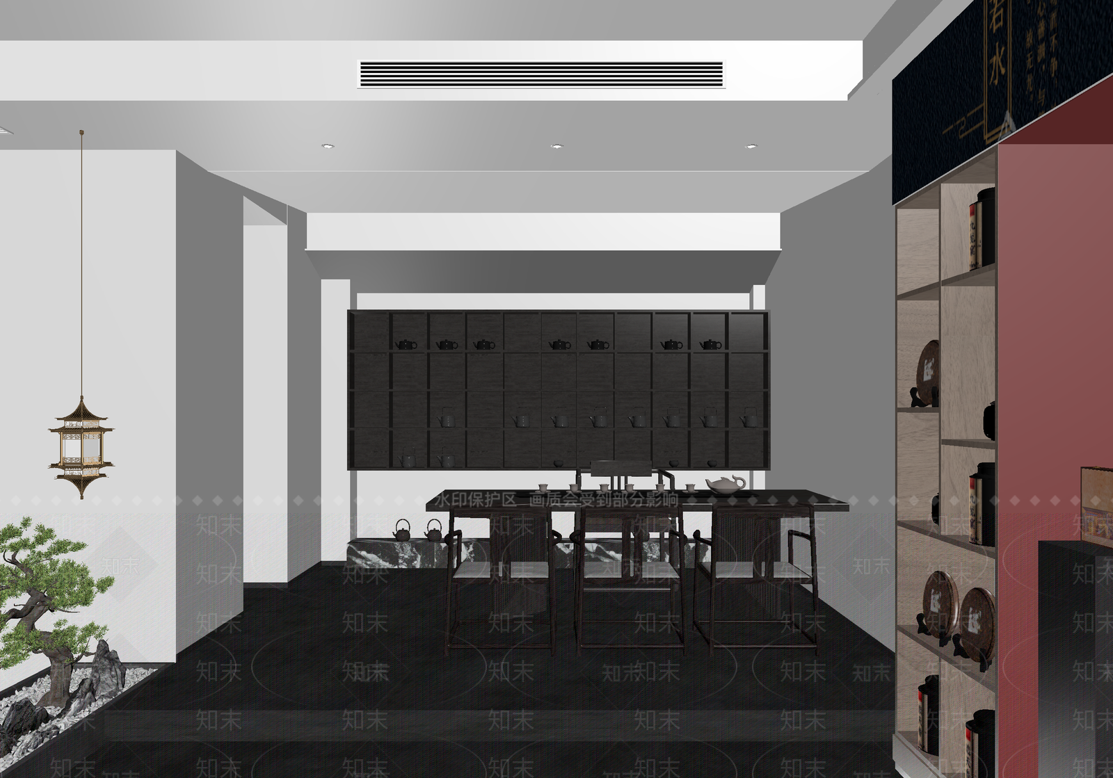 新中式茶馆3D模型下载【ID:1214331533】