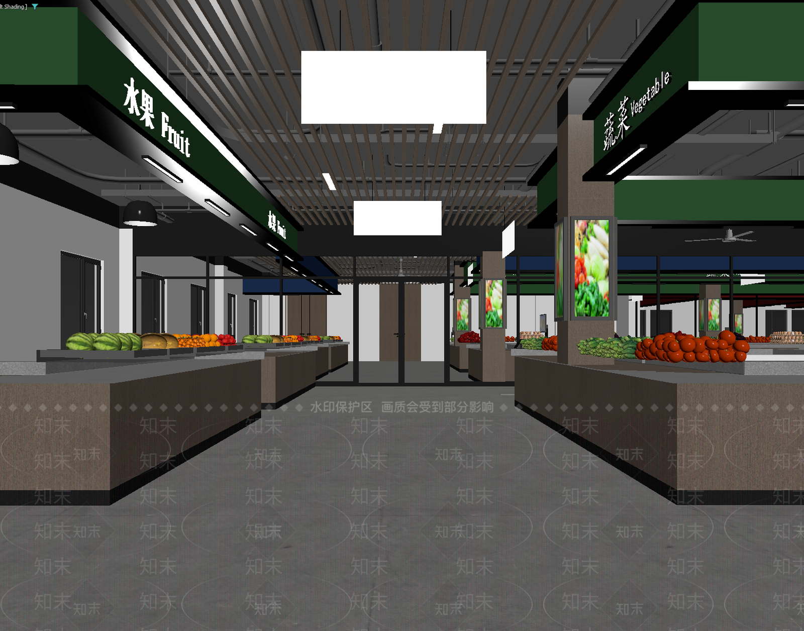现代超市3D模型下载【ID:1213903689】
