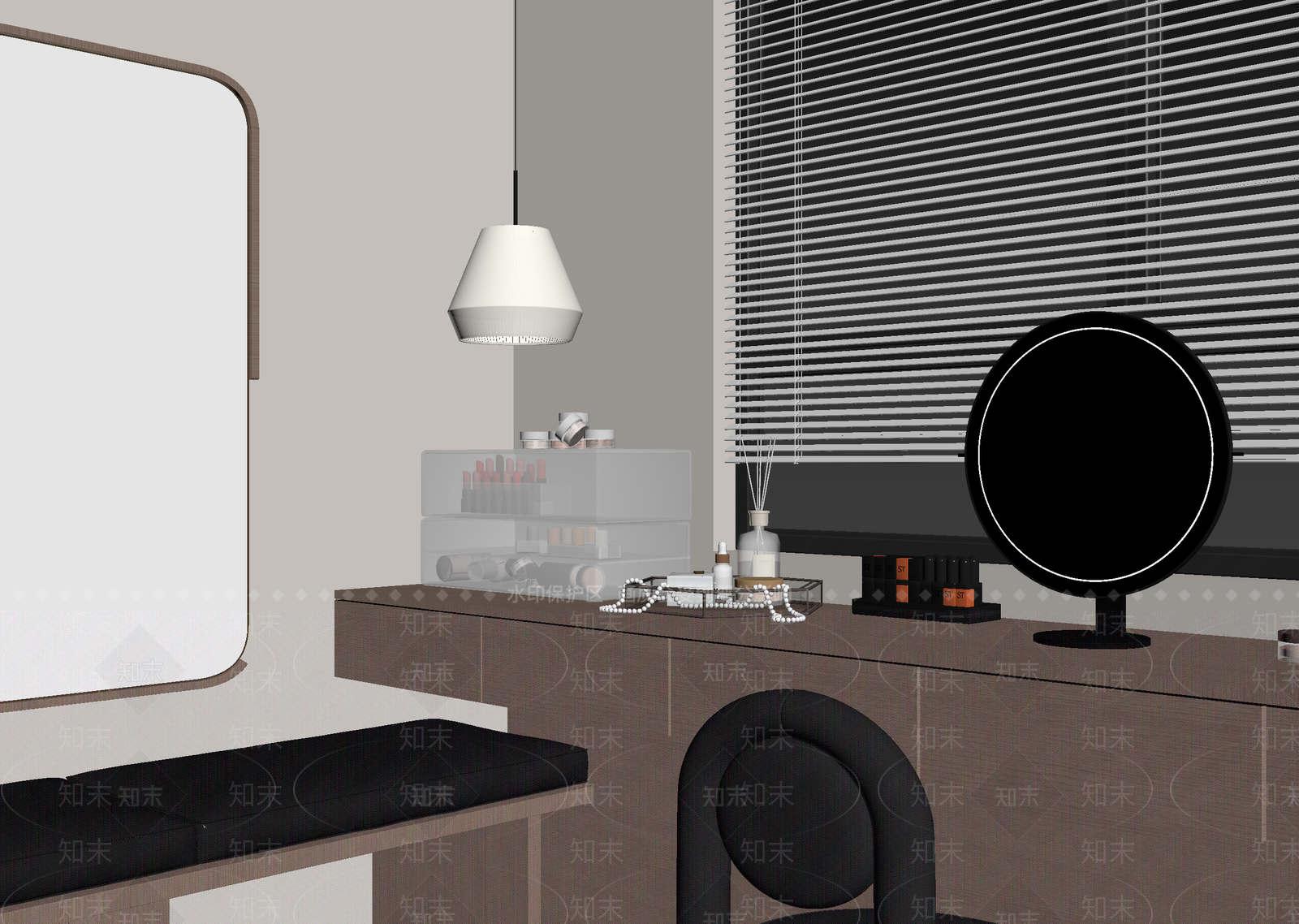 现代衣帽间3D模型下载【ID:1214655217】