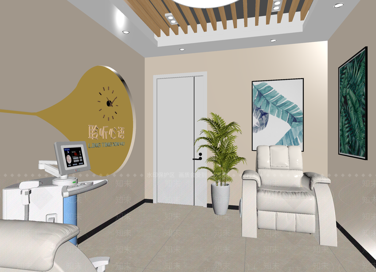 现代美容院3D模型下载【ID:1214155226】