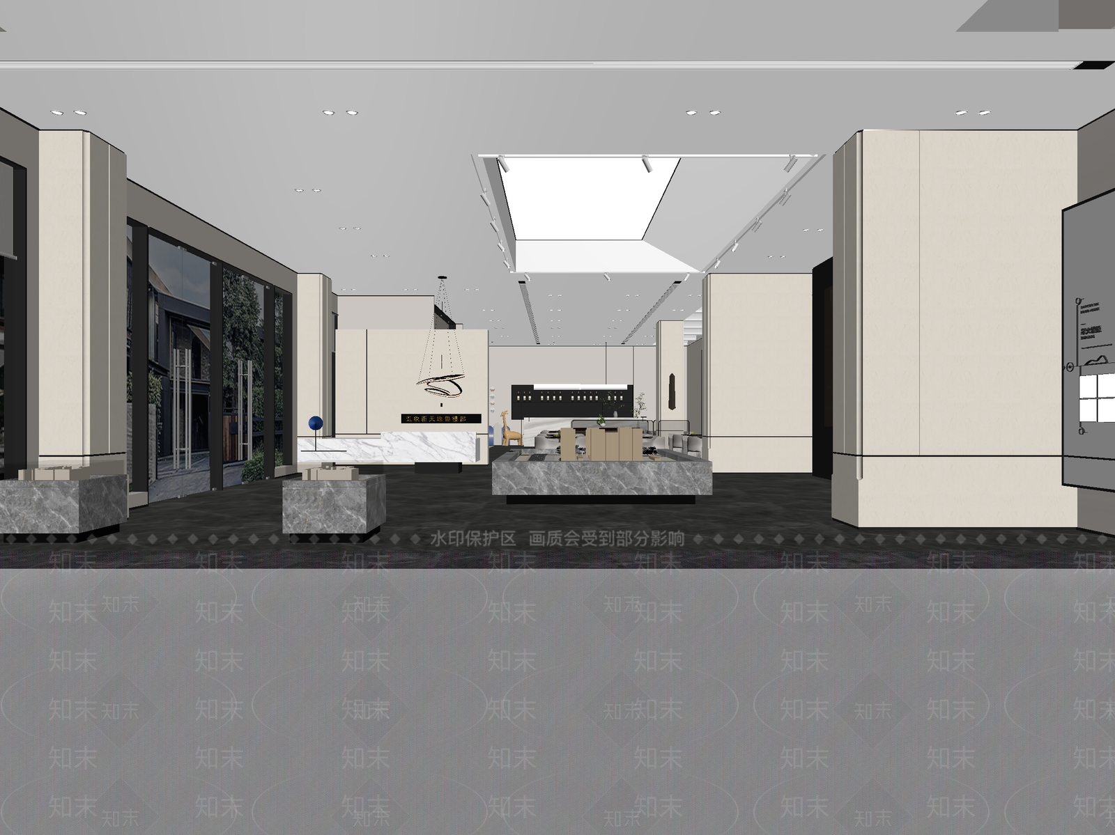 现代家具展厅3D模型下载【ID:1214329236】