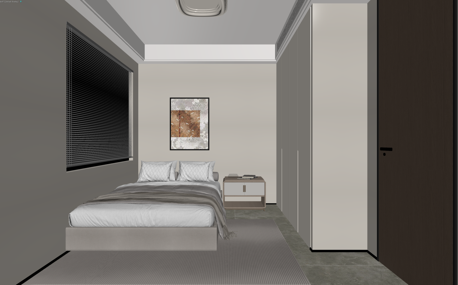 现代家居卧室3D模型下载【ID:1221735482】