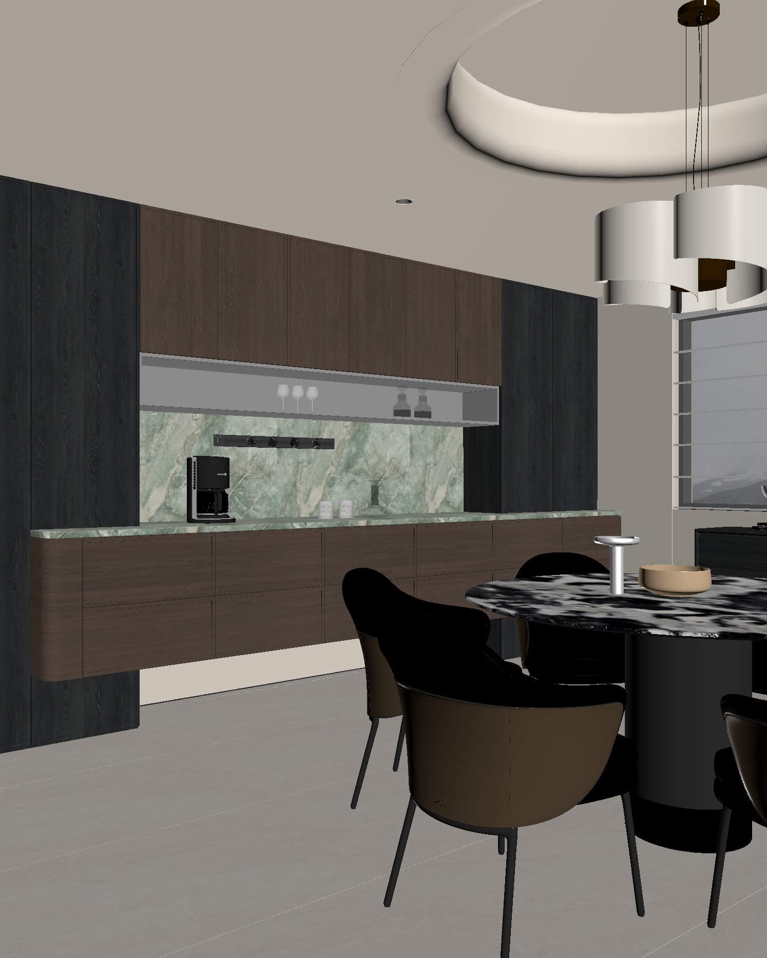 意式酒店餐厅3D模型下载【ID:1221994656】
