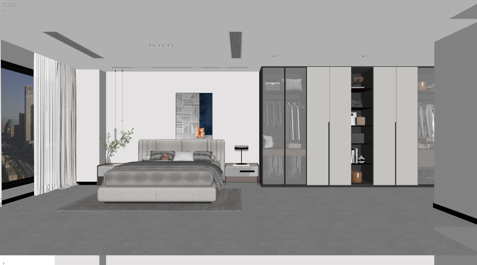 现代家居卧室3D模型下载【ID:1221439230】