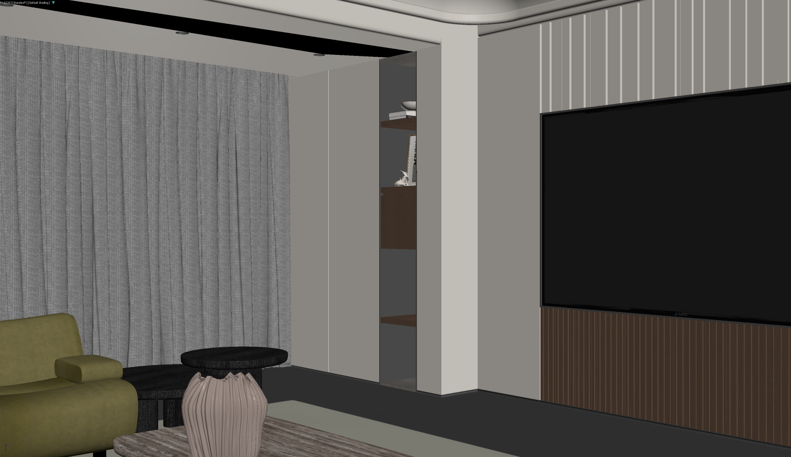 现代家居客厅3D模型下载【ID:1221950410】